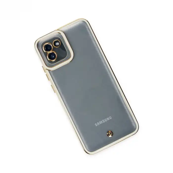 Samsung Galaxy A03 Kılıf Liva Lens Silikon - Beyaz