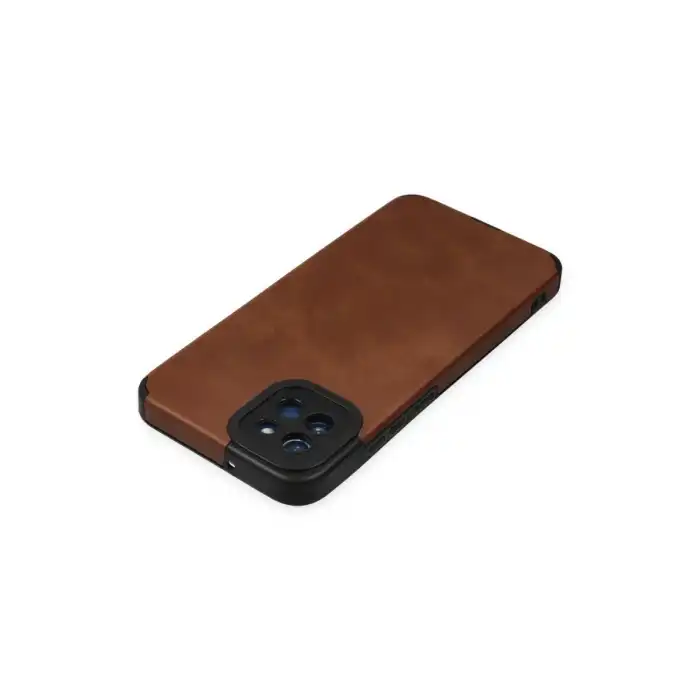 Samsung Galaxy A03 Kılıf Loop Deri Silikon - Kahverengi