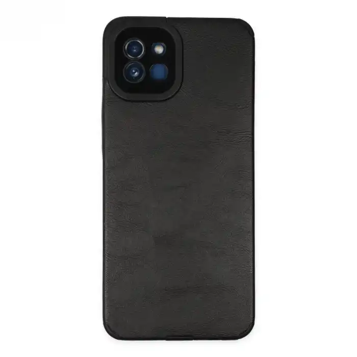 Samsung Galaxy A03 Kılıf Loop Deri Silikon - Siyah