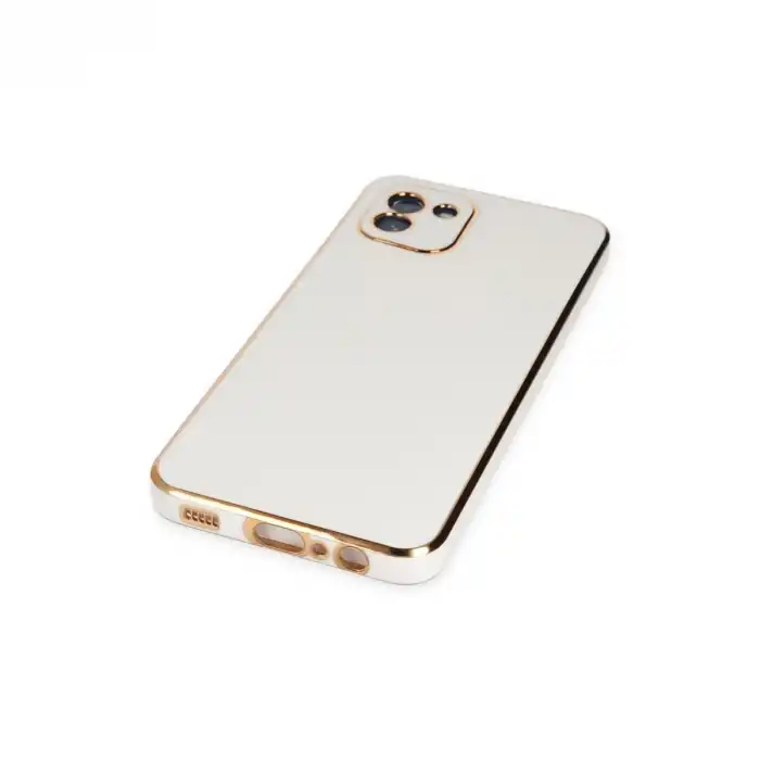 Samsung Galaxy A03 Kılıf Volet Silikon - Beyaz