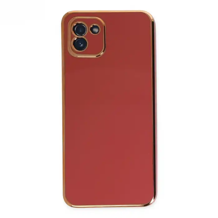 Samsung Galaxy A03 Kılıf Volet Silikon - Kırmızı