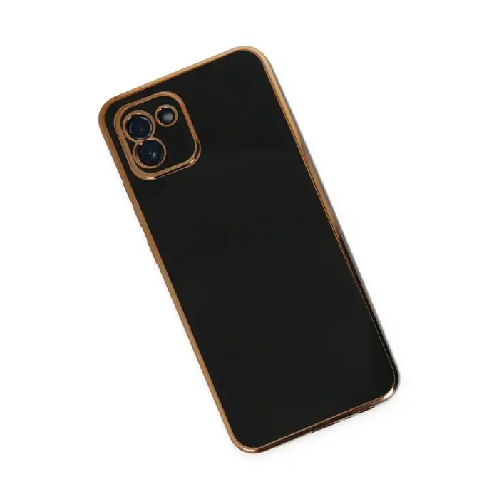 Samsung Galaxy A03 Kılıf Volet Silikon - Siyah