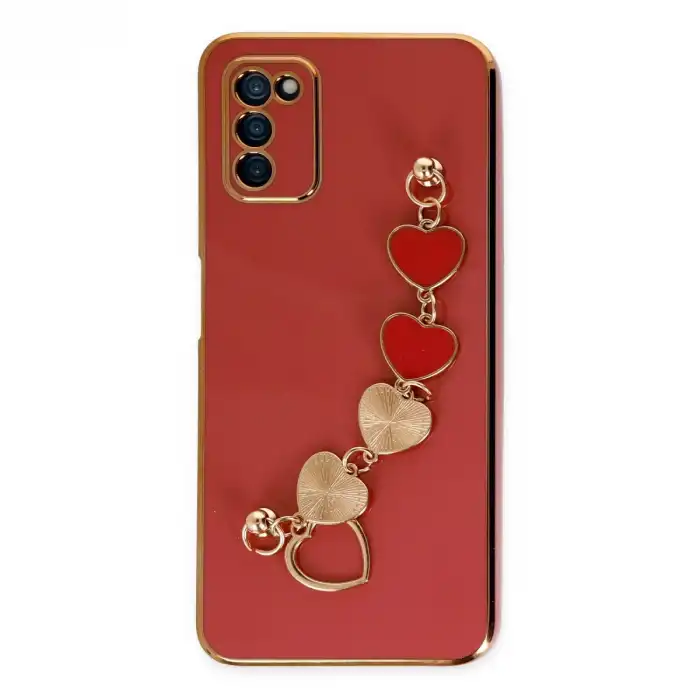 Samsung Galaxy A03s Kılıf Esila Silikon - Kırmızı