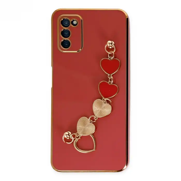 Samsung Galaxy A03s Kılıf Esila Silikon - Kırmızı