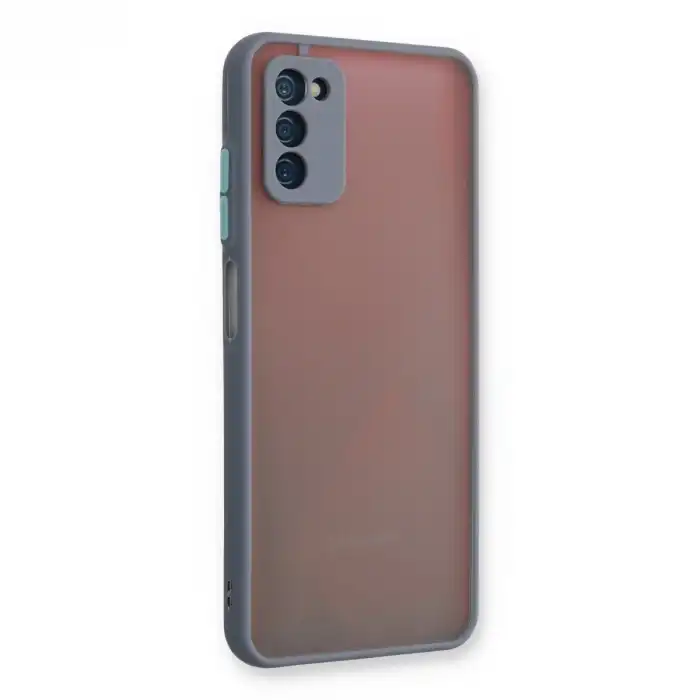 Samsung Galaxy A03s Kılıf Montreal Silikon Kapak - Gri