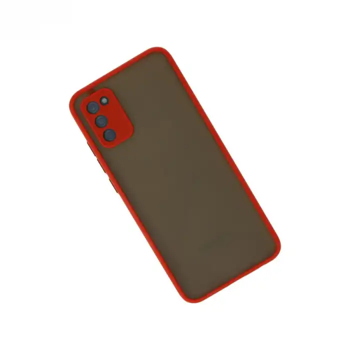 Samsung Galaxy A03s Kılıf Montreal Silikon Kapak - Kırmızı