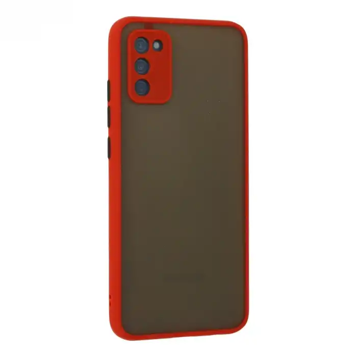 Samsung Galaxy A03s Kılıf Montreal Silikon Kapak - Kırmızı