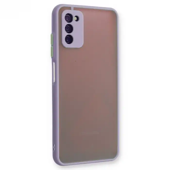 Samsung Galaxy A03s Kılıf Montreal Silikon Kapak - Mor