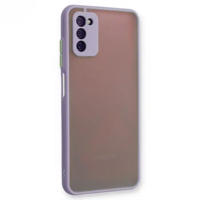 Samsung Galaxy A03s Kılıf Montreal Silikon Kapak - Mor