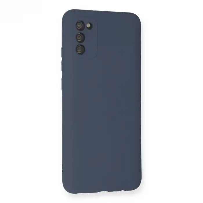 Samsung Galaxy A03s Kılıf Nano İçi Kadife Silikon - Gri