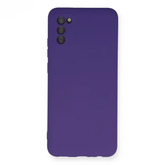 Samsung Galaxy A03s Kılıf Nano İçi Kadife Silikon - Mor