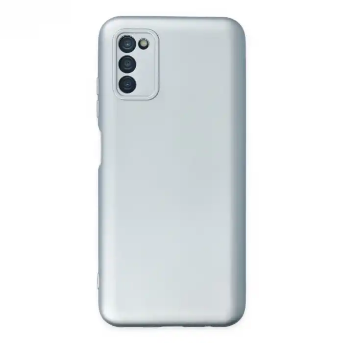 Samsung Galaxy A03s Kılıf Nano İçi Kadife Silikon - Sky Blue