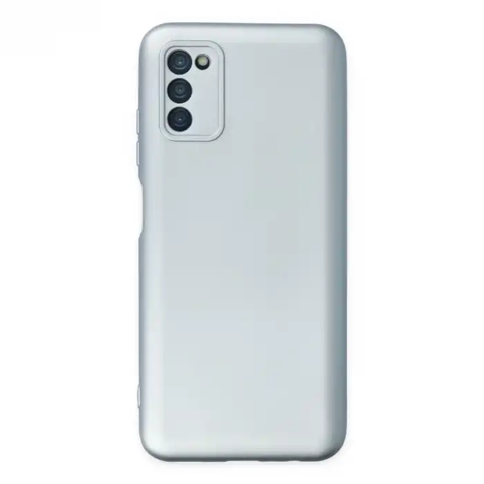 Samsung Galaxy A03s Kılıf Nano İçi Kadife Silikon - Sky Blue