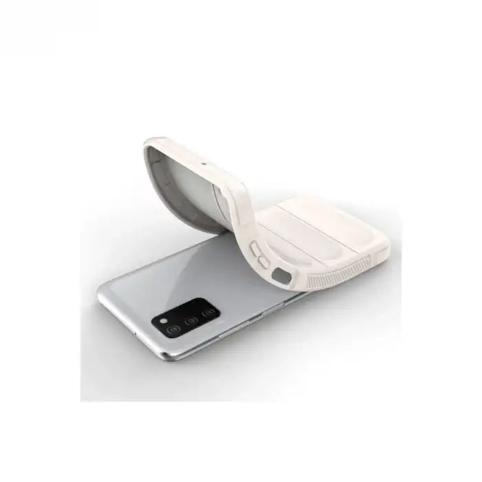 Samsung Galaxy A03s Kılıf Optimum Silikon - Krem