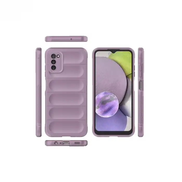 Samsung Galaxy A03s Kılıf Optimum Silikon - Mor