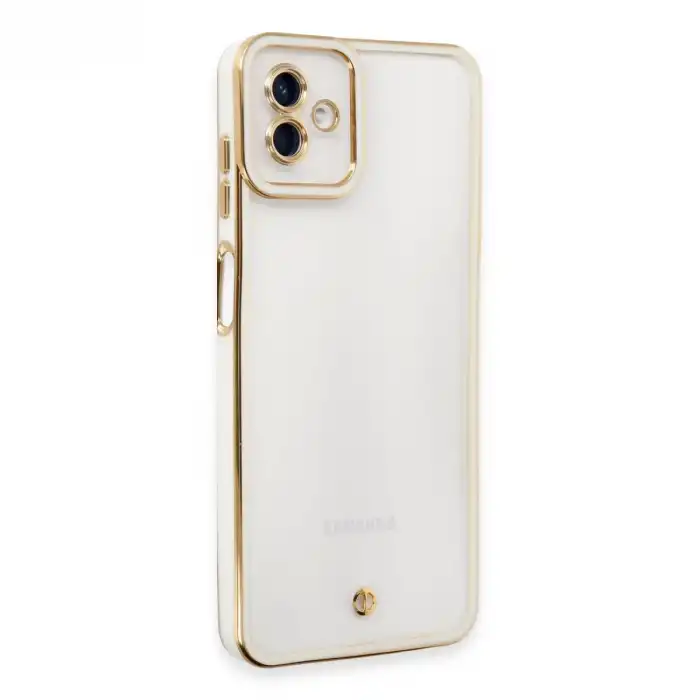 Samsung Galaxy A04 Kılıf Liva Lens Silikon - Beyaz