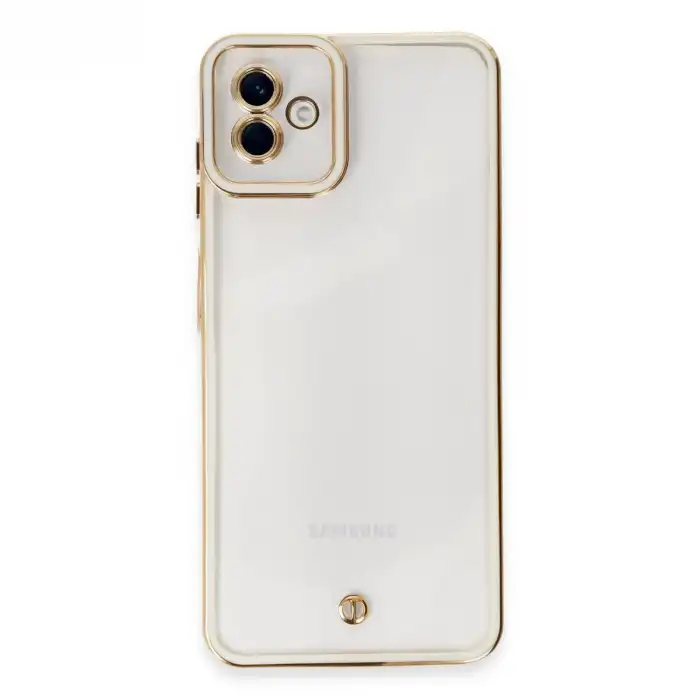 Samsung Galaxy A04 Kılıf Liva Lens Silikon - Beyaz