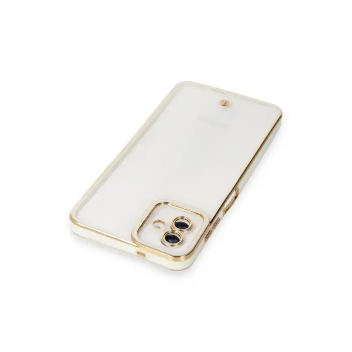 Samsung Galaxy A04 Kılıf Liva Lens Silikon - Beyaz