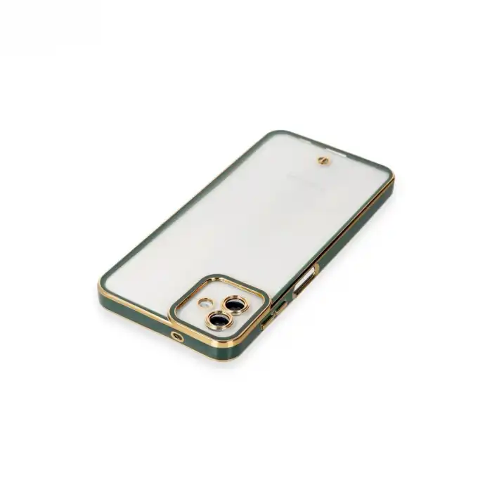 Samsung Galaxy A04 Kılıf Liva Lens Silikon - Yeşil