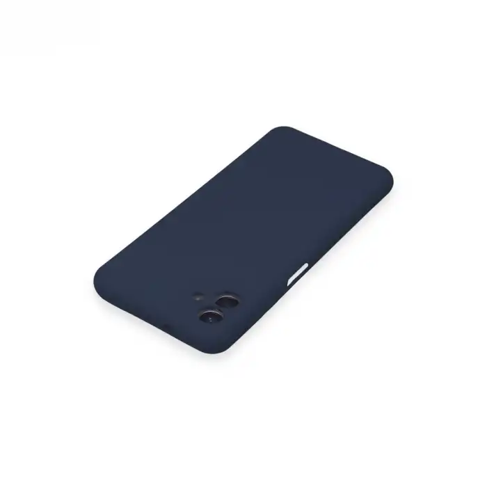 Samsung Galaxy A04 Kılıf Nano İçi Kadife Silikon - Lacivert