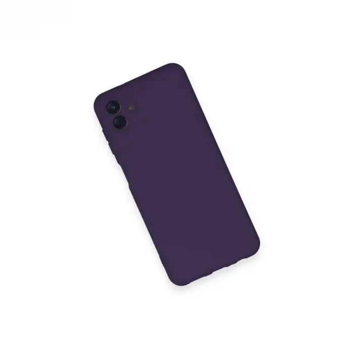 Samsung Galaxy A04 Kılıf Nano İçi Kadife Silikon - Mor
