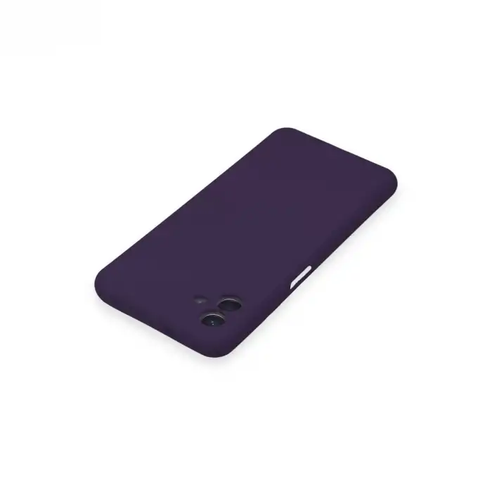 Samsung Galaxy A04 Kılıf Nano İçi Kadife Silikon - Mor