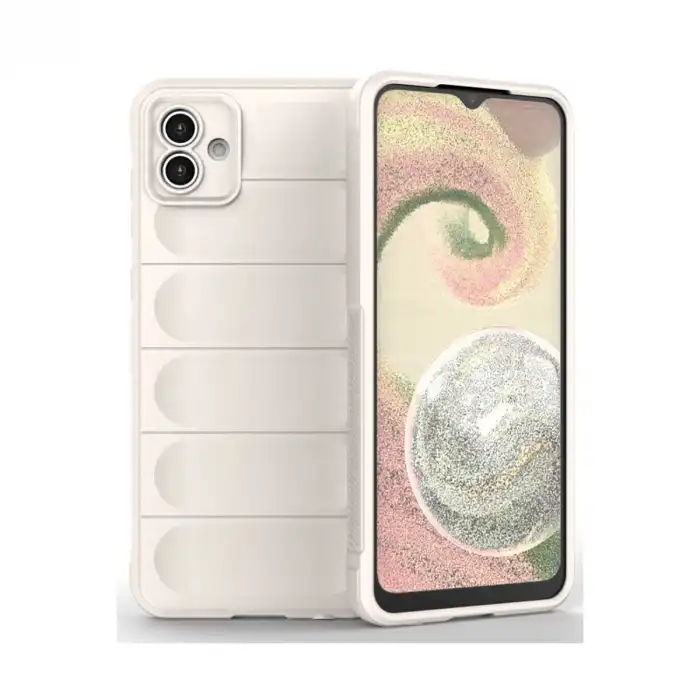 Samsung Galaxy A04 Kılıf Optimum Silikon - Krem