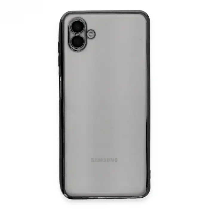 Samsung Galaxy A04 Kılıf Razer Lensli Silikon - Siyah