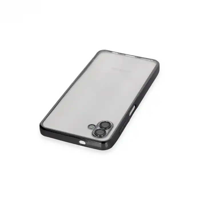 Samsung Galaxy A04 Kılıf Razer Lensli Silikon - Siyah