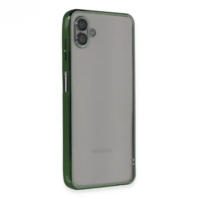 Samsung Galaxy A04 Kılıf Razer Lensli Silikon - Yeşil