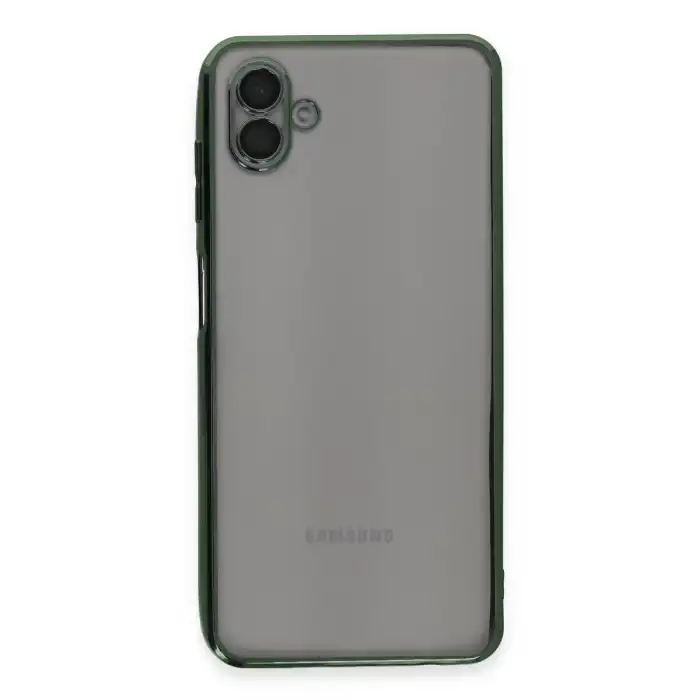 Samsung Galaxy A04 Kılıf Razer Lensli Silikon - Yeşil