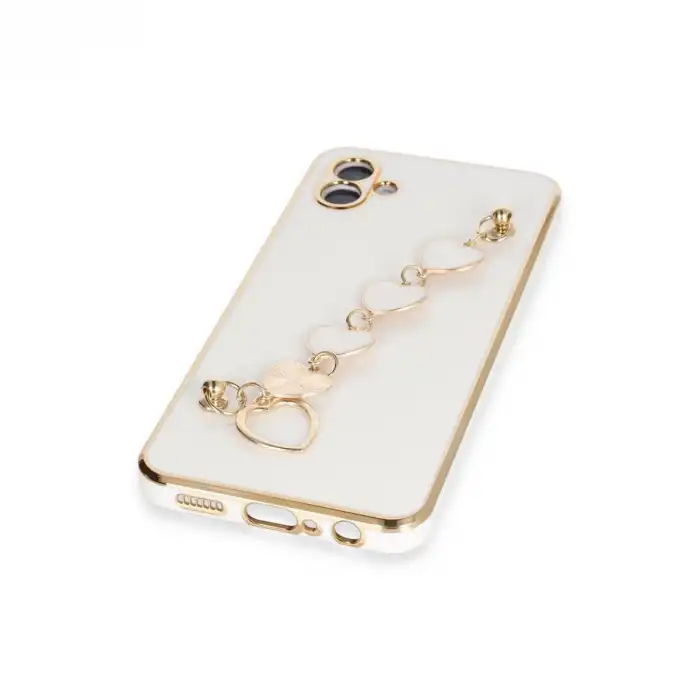 Samsung Galaxy A04e Kılıf Esila Silikon - Beyaz