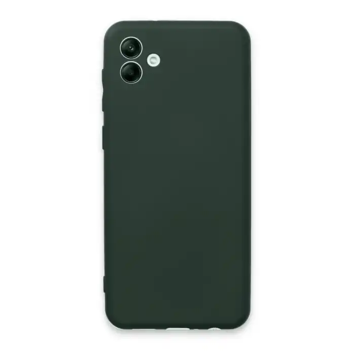 Samsung Galaxy A04e Kılıf First Silikon - Koyu Yeşil
