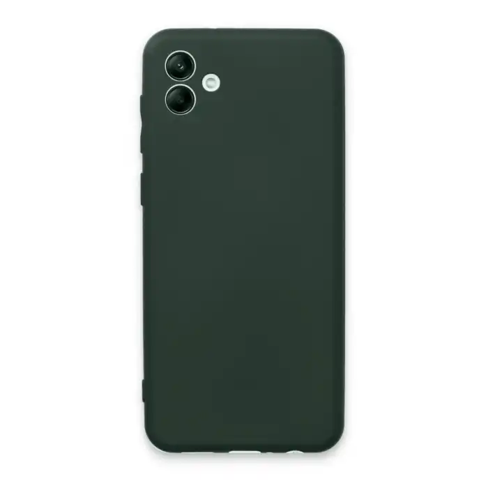 Samsung Galaxy A04e Kılıf First Silikon - Koyu Yeşil