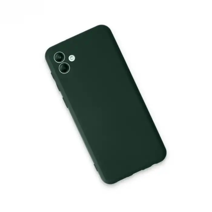 Samsung Galaxy A04e Kılıf First Silikon - Koyu Yeşil
