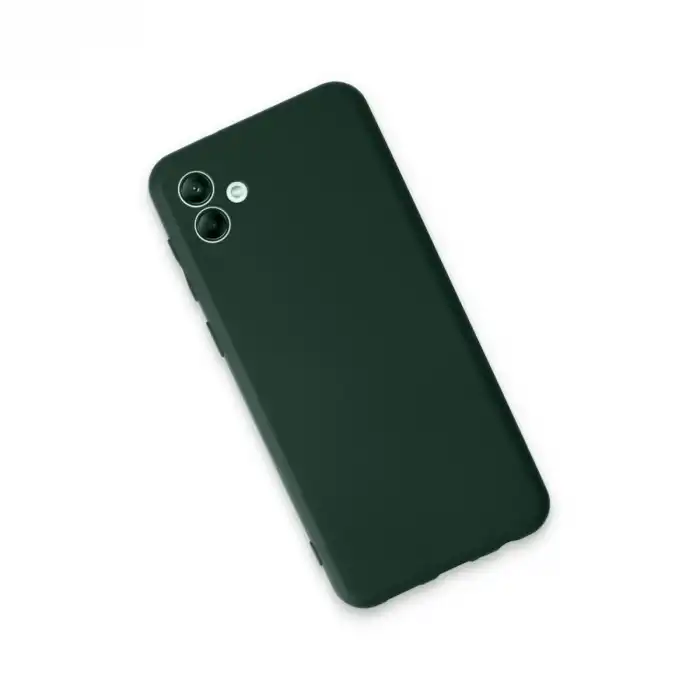 Samsung Galaxy A04e Kılıf First Silikon - Koyu Yeşil