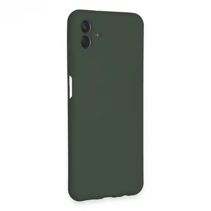 Samsung Galaxy A04e Kılıf Nano İçi Kadife Silikon - Koyu Yeşil