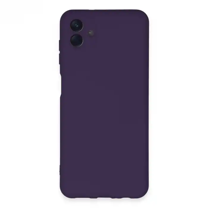 Samsung Galaxy A04e Kılıf Nano İçi Kadife Silikon - Mor