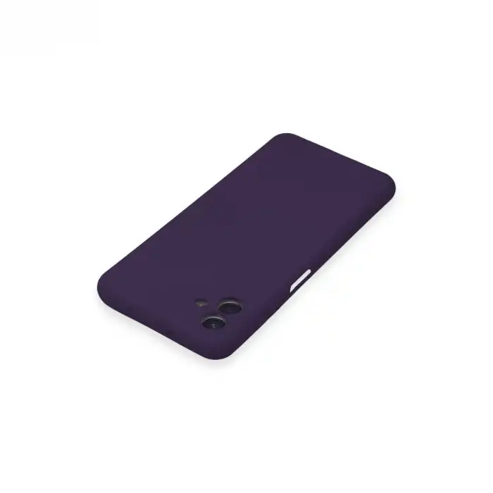 Samsung Galaxy A04e Kılıf Nano İçi Kadife Silikon - Mor