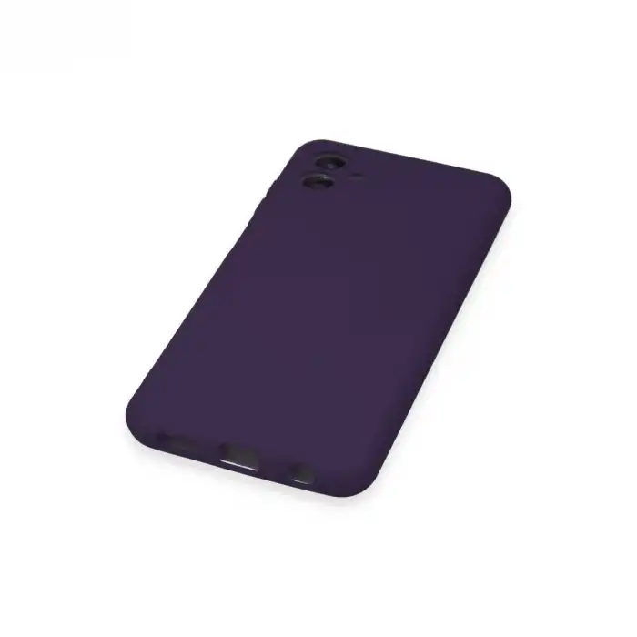 Samsung Galaxy A04e Kılıf Nano İçi Kadife Silikon - Mor