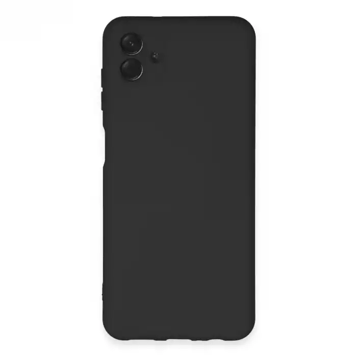 Samsung Galaxy A04e Kılıf Nano İçi Kadife Silikon - Siyah