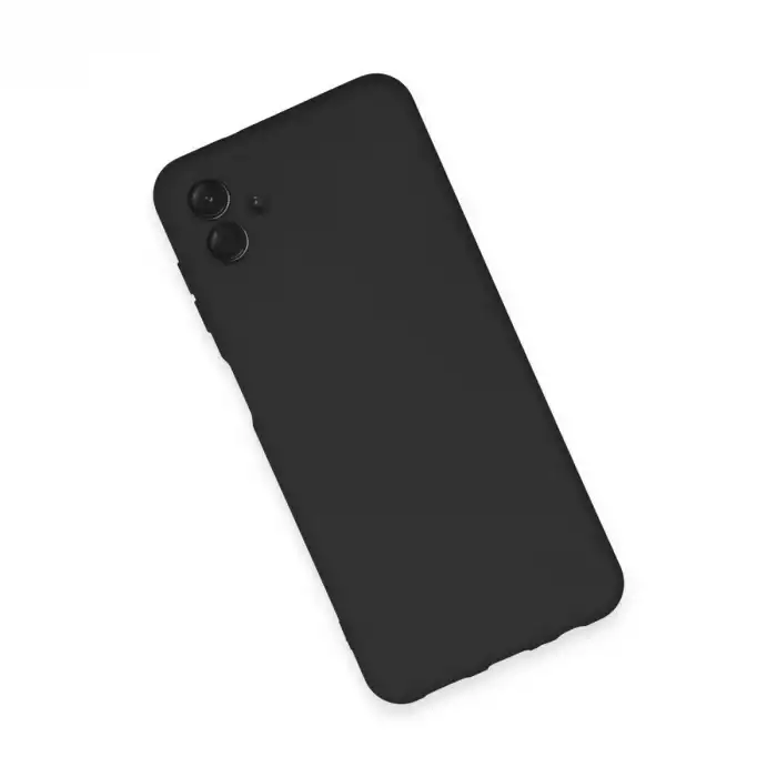 Samsung Galaxy A04e Kılıf Nano İçi Kadife Silikon - Siyah