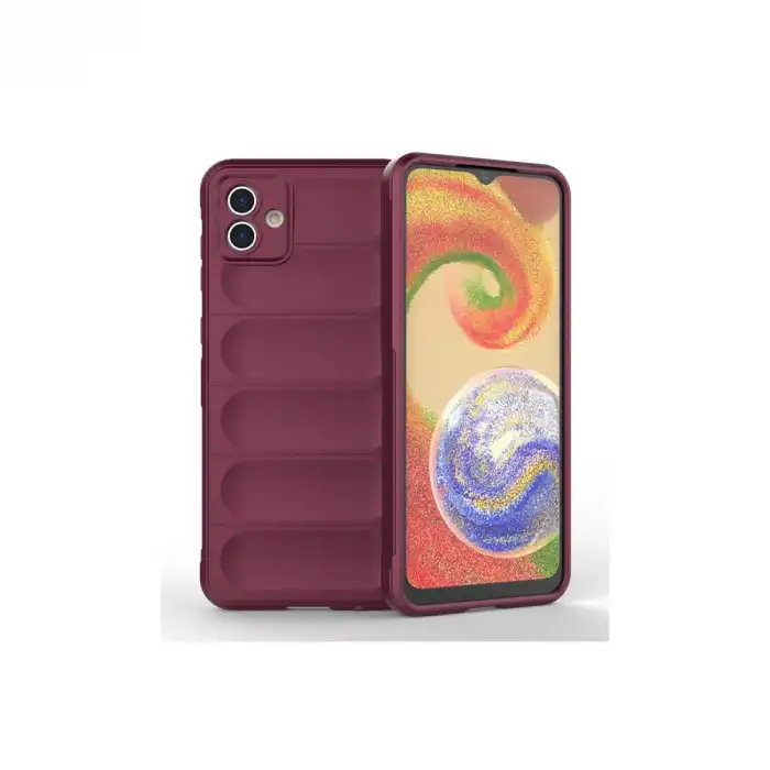 Samsung Galaxy A04e Kılıf Optimum Silikon - Bordo