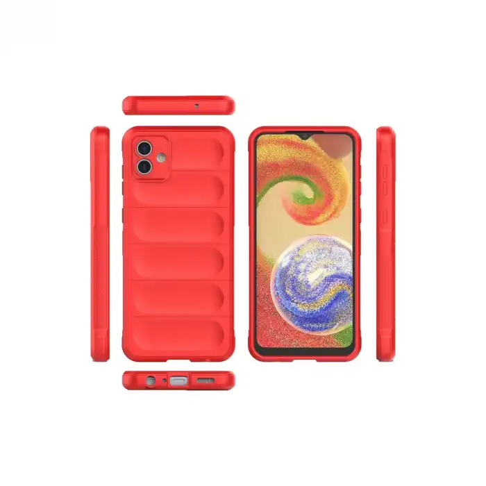Samsung Galaxy A04e Kılıf Optimum Silikon - Kırmızı