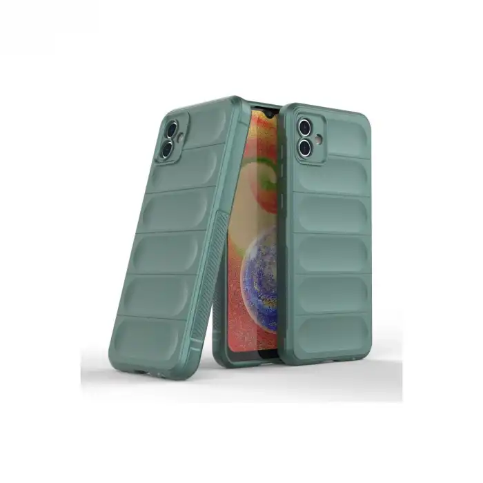 Samsung Galaxy A04e Kılıf Optimum Silikon - Koyu Yeşil
