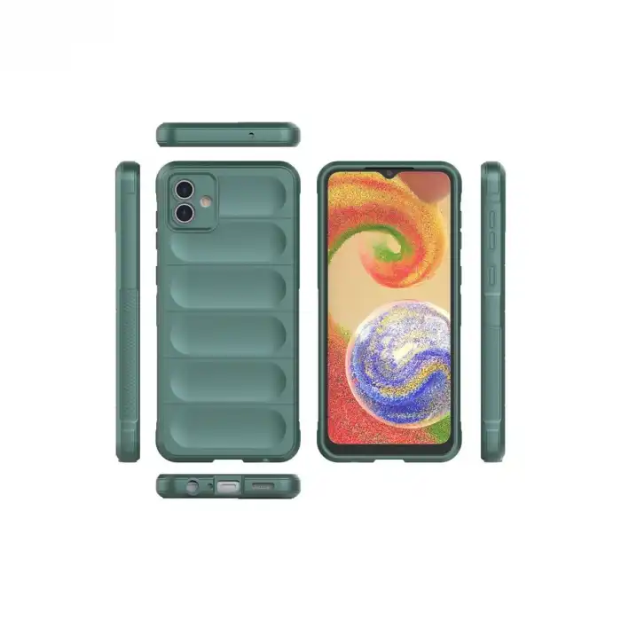 Samsung Galaxy A04e Kılıf Optimum Silikon - Koyu Yeşil