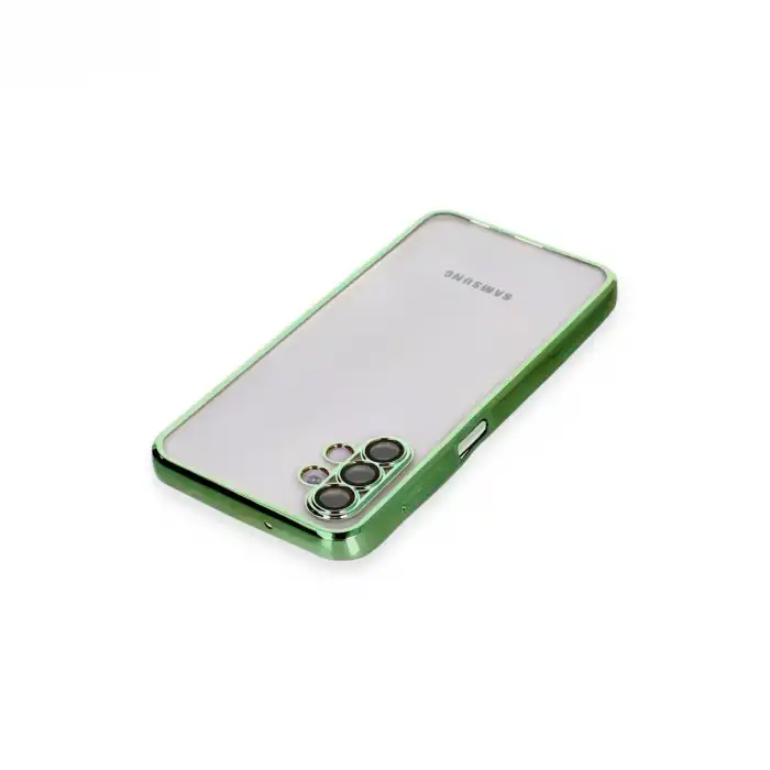 Samsung Galaxy A04s Kılıf Razer Lensli Silikon - Yeşil