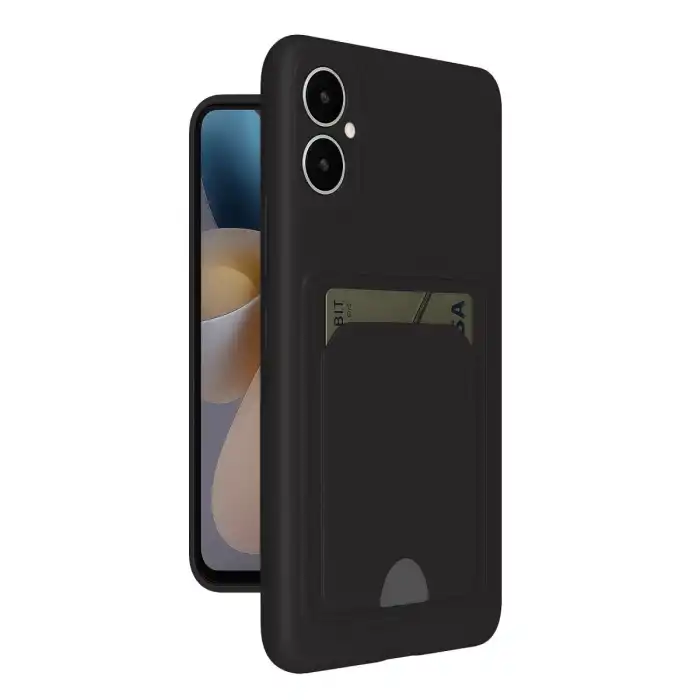 Samsung Galaxy A05 Kelvin Kartvizitli Silikon - Siyah