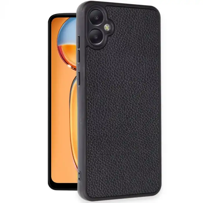 Samsung Galaxy A05 Kılıf Aras Deri Kapak - Siyah