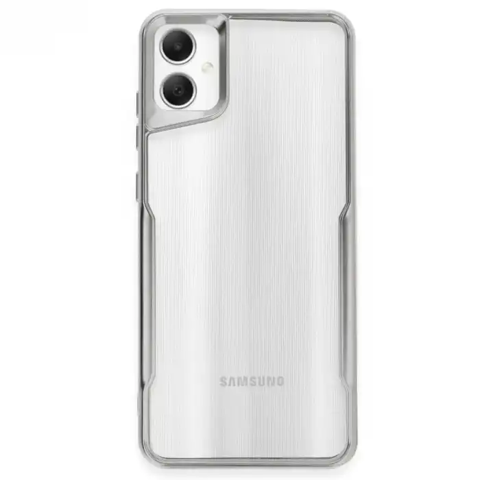 Samsung Galaxy A05 Kılıf Boyi Silikon Kapak - Gümüş